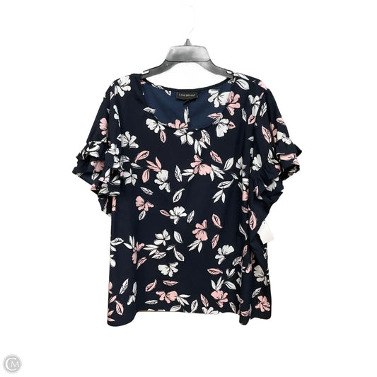 Blouse Short Sleeve By Lane Bryant In Floral Print, Size: 3x
