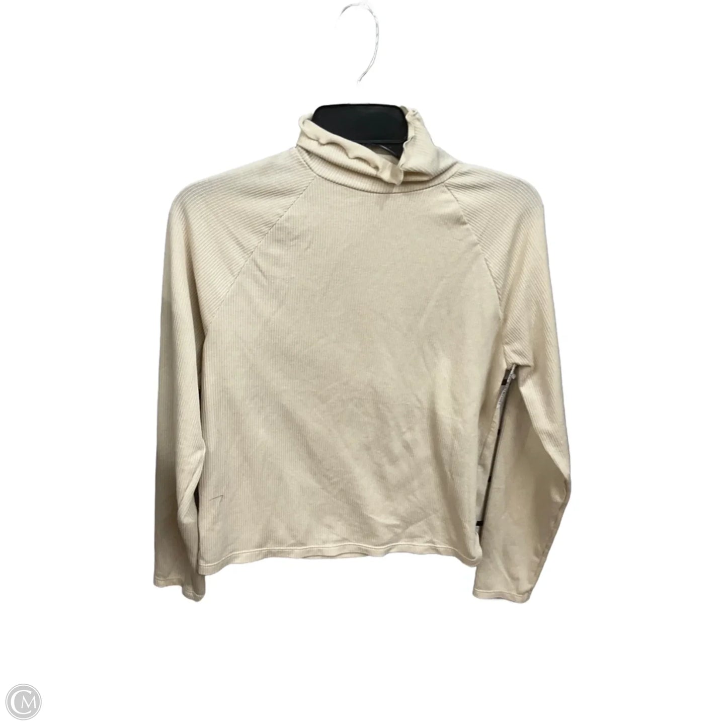 Top Long Sleeve Basic By Serra In Tan, Size: L