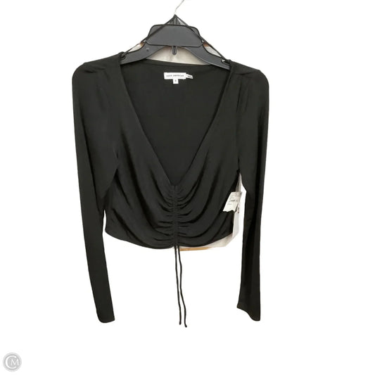 Top Long Sleeve Basic By Good American In Black, Size: L