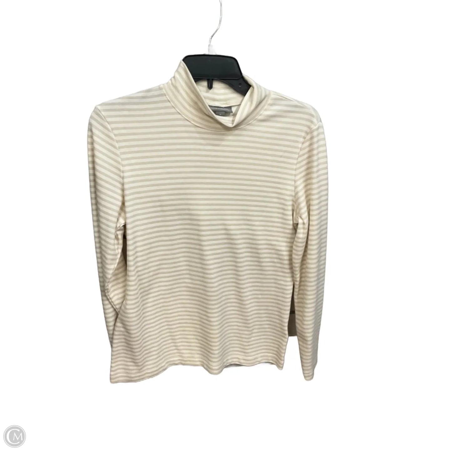 Top Long Sleeve Basic By Style And Company In Striped Pattern, Size: M