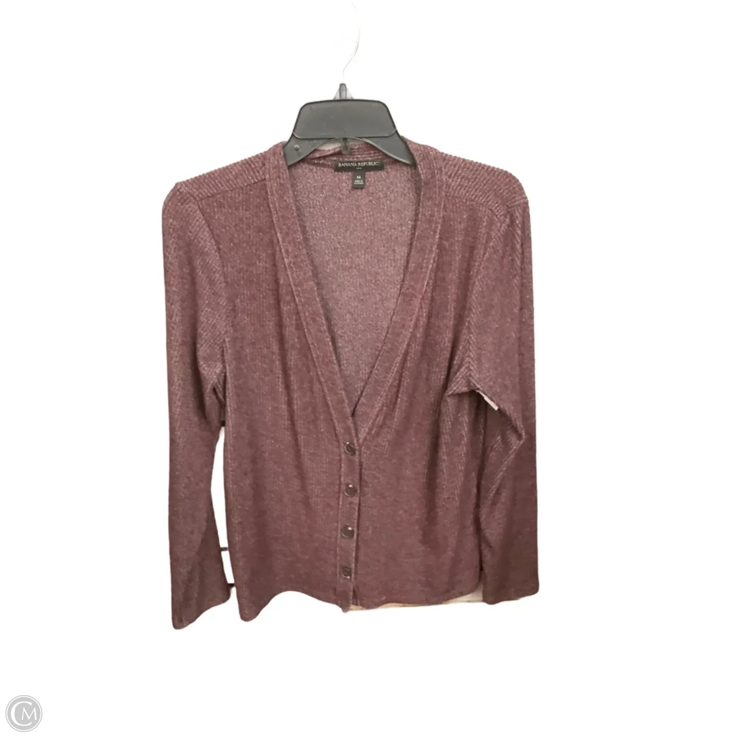 Cardigan By Banana Republic In Maroon, Size: M