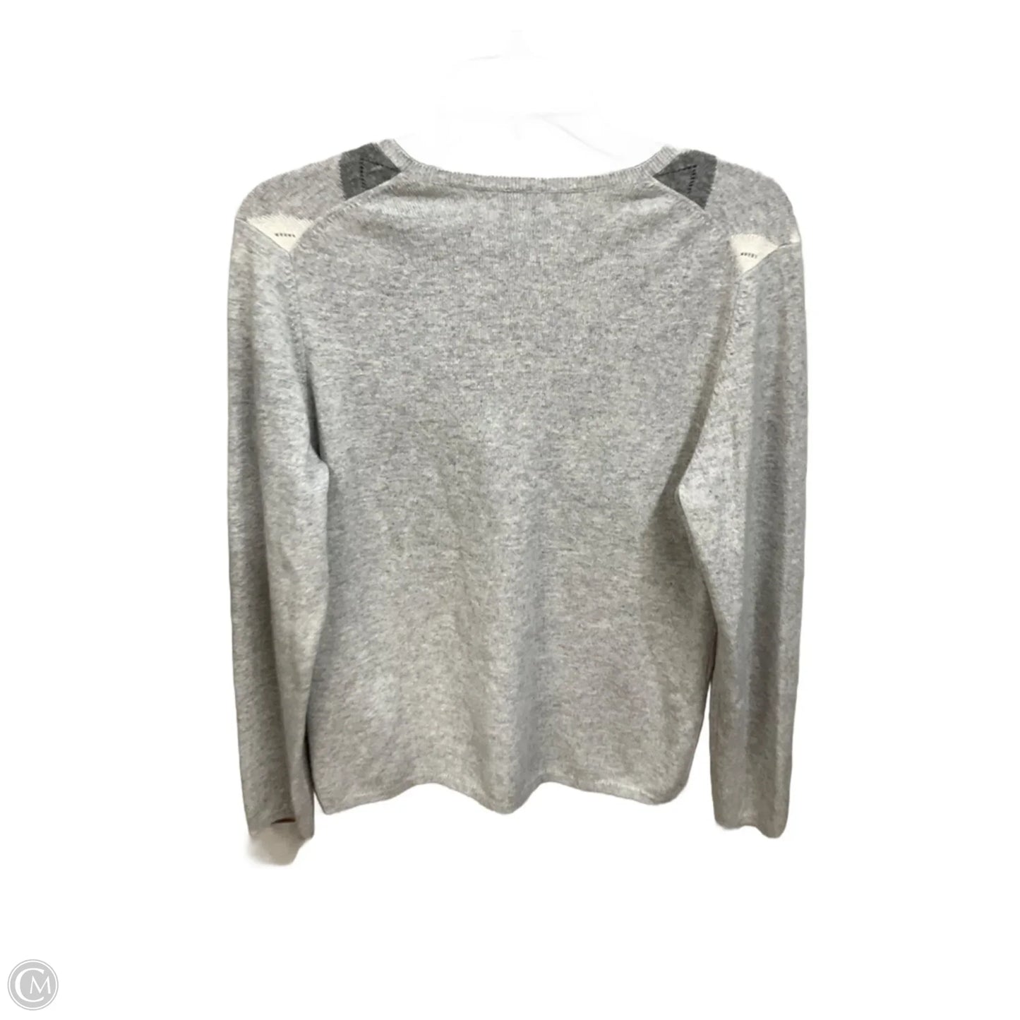 Top Long Sleeve By Charter Club In Grey, Size: Mp