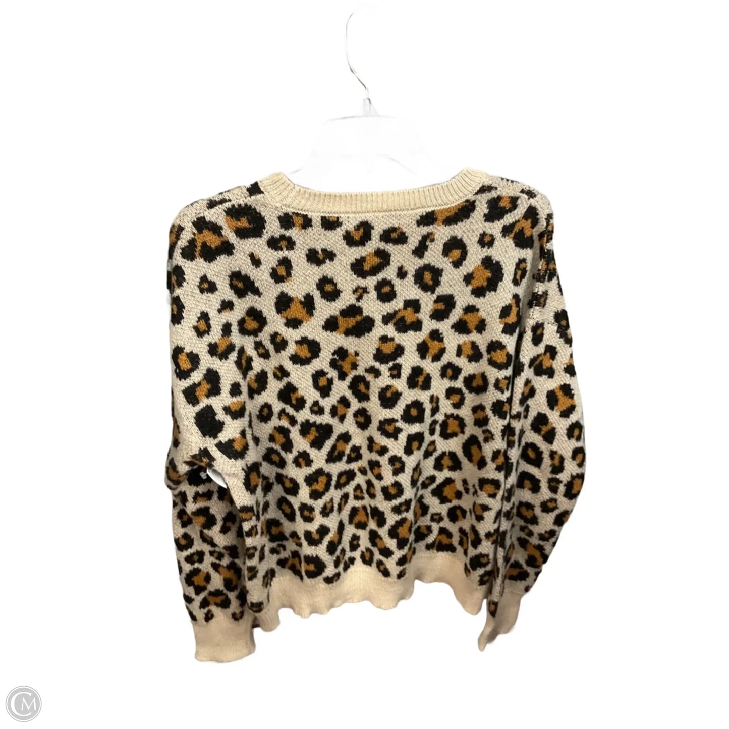 Sweater By Knox Rose In Animal Print, Size: L