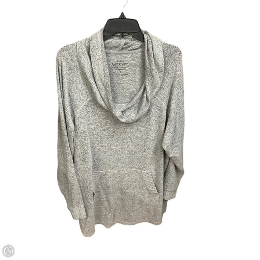 Top Long Sleeve Basic By Torrid In Grey, Size: 3x