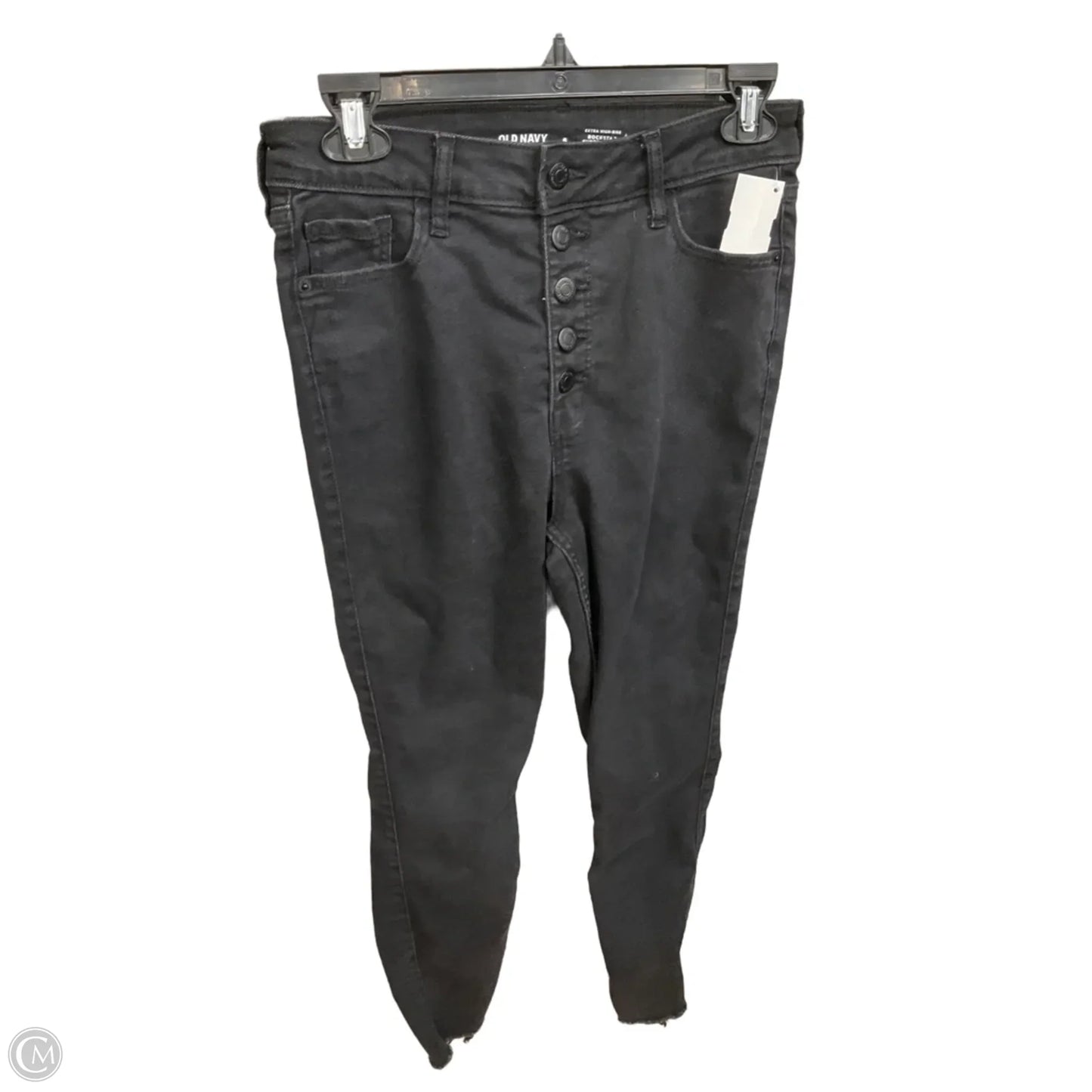 Jeans Skinny By Old Navy In Black Denim, Size: 6