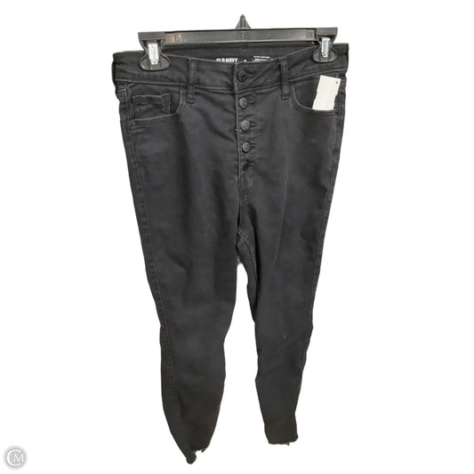 Jeans Skinny By Old Navy In Black Denim, Size: 6