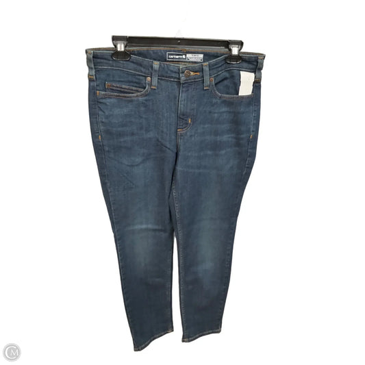 Jeans Straight By Carhartt In Blue Denim, Size: 10