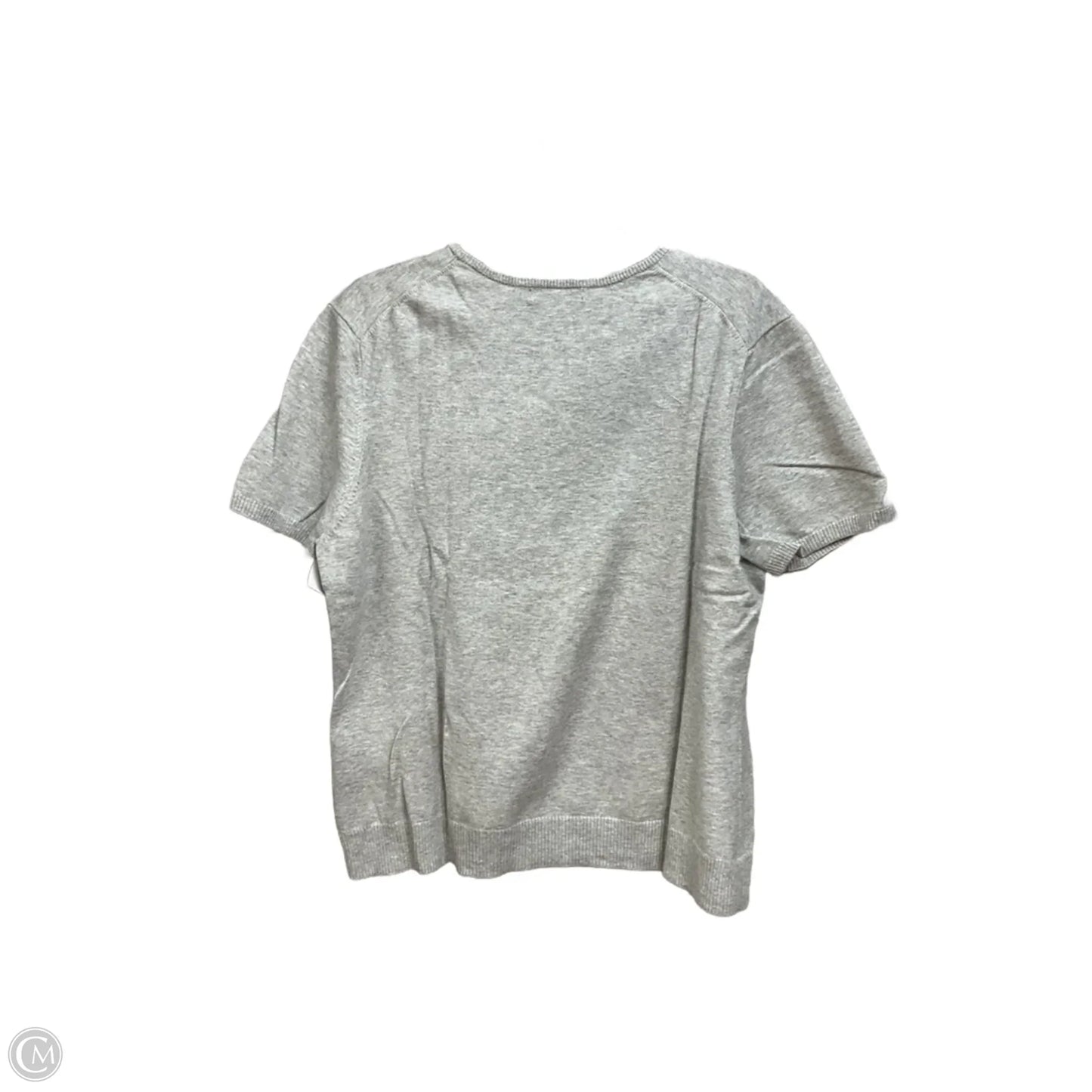 Top Short Sleeve Basic By Lands End In Ivory, Size: Xl