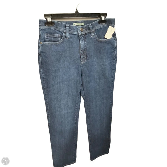 Jeans Straight By Lee In Blue Denim, Size: 8