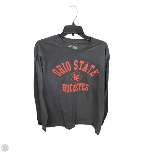 Top Long Sleeve By Clothes Mentor In Grey & Red, Size: Xl