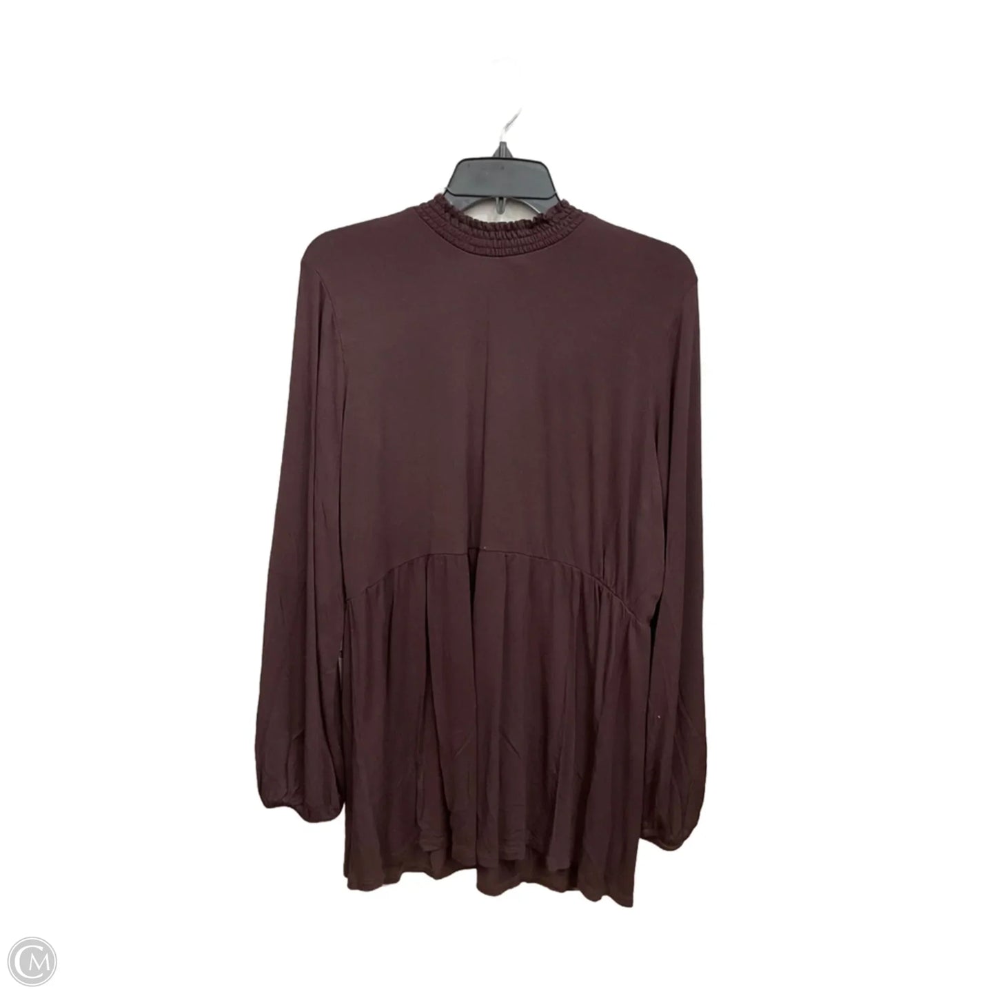 Tunic Long Sleeve By Lane Bryant In Brown, Size: 2x