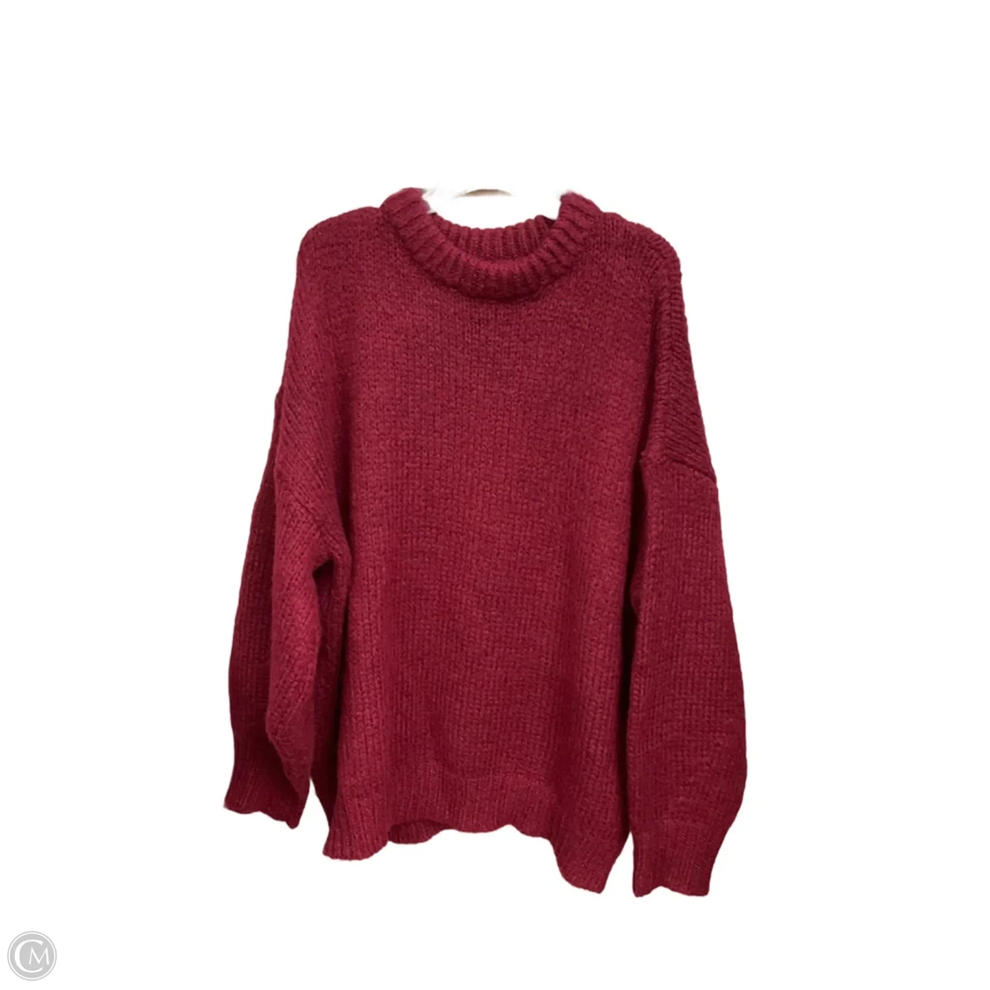 Sweater By Clothes Mentor In Maroon, Size: 2x
