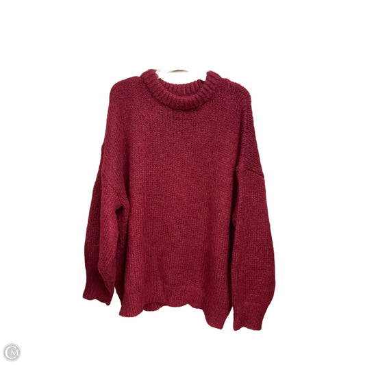 Sweater By Clothes Mentor In Maroon, Size: 2x
