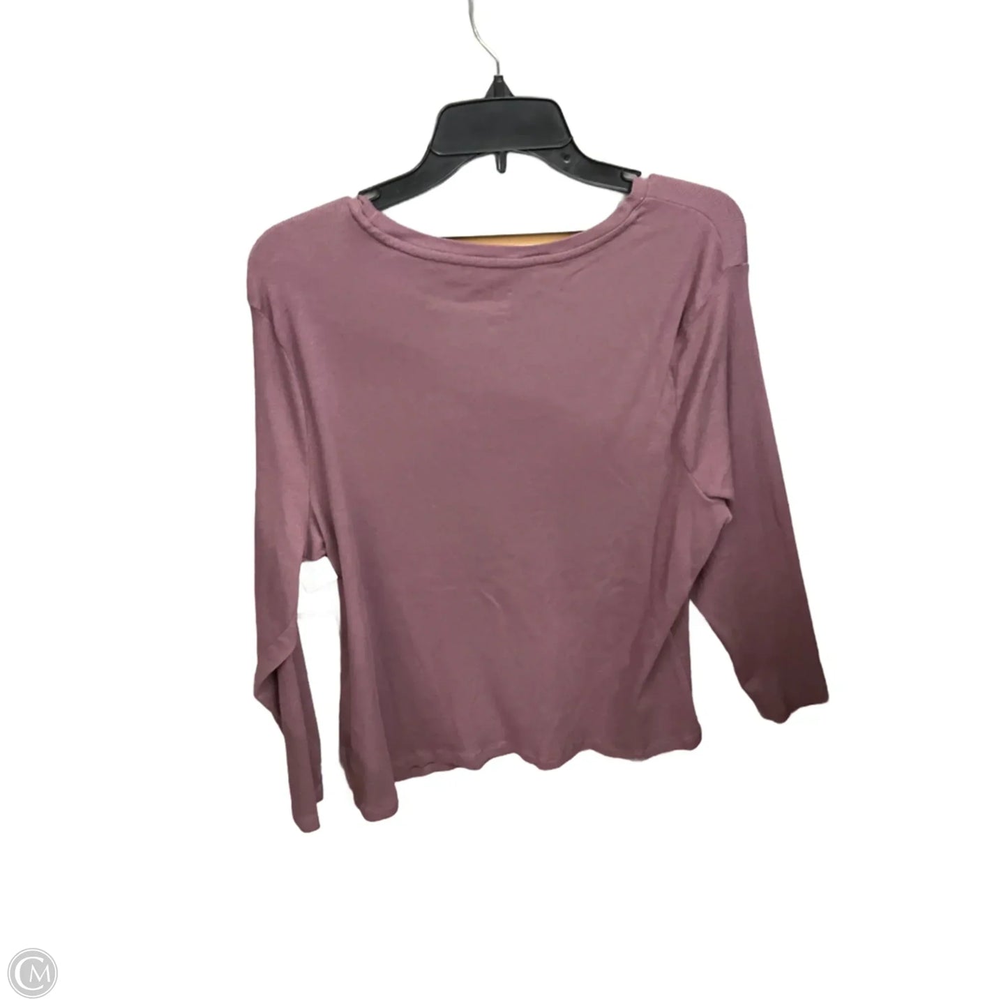 Top Long Sleeve Basic By A New Day In Purple, Size: 2x