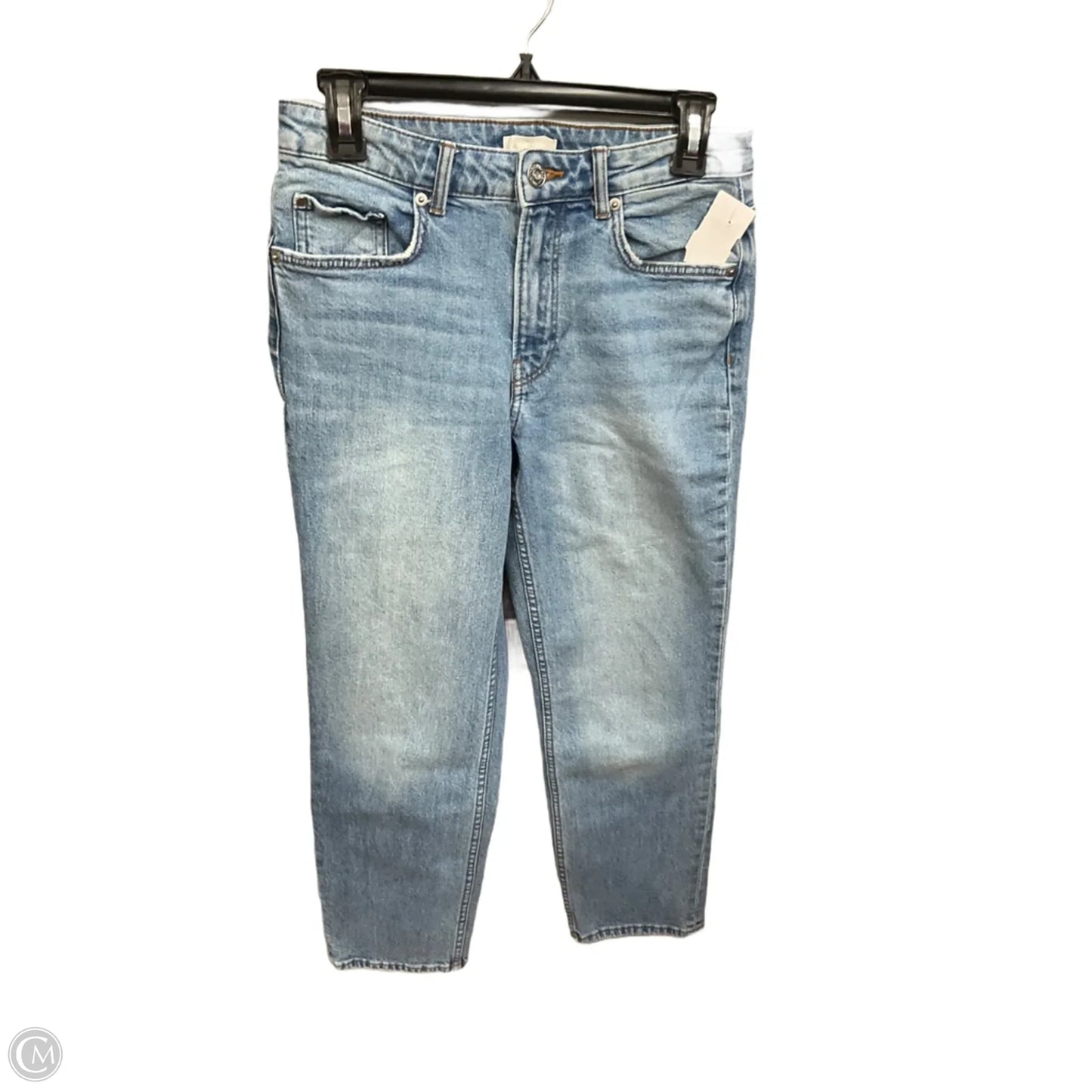 Jeans Straight By H&m In Blue Denim, Size: 6
