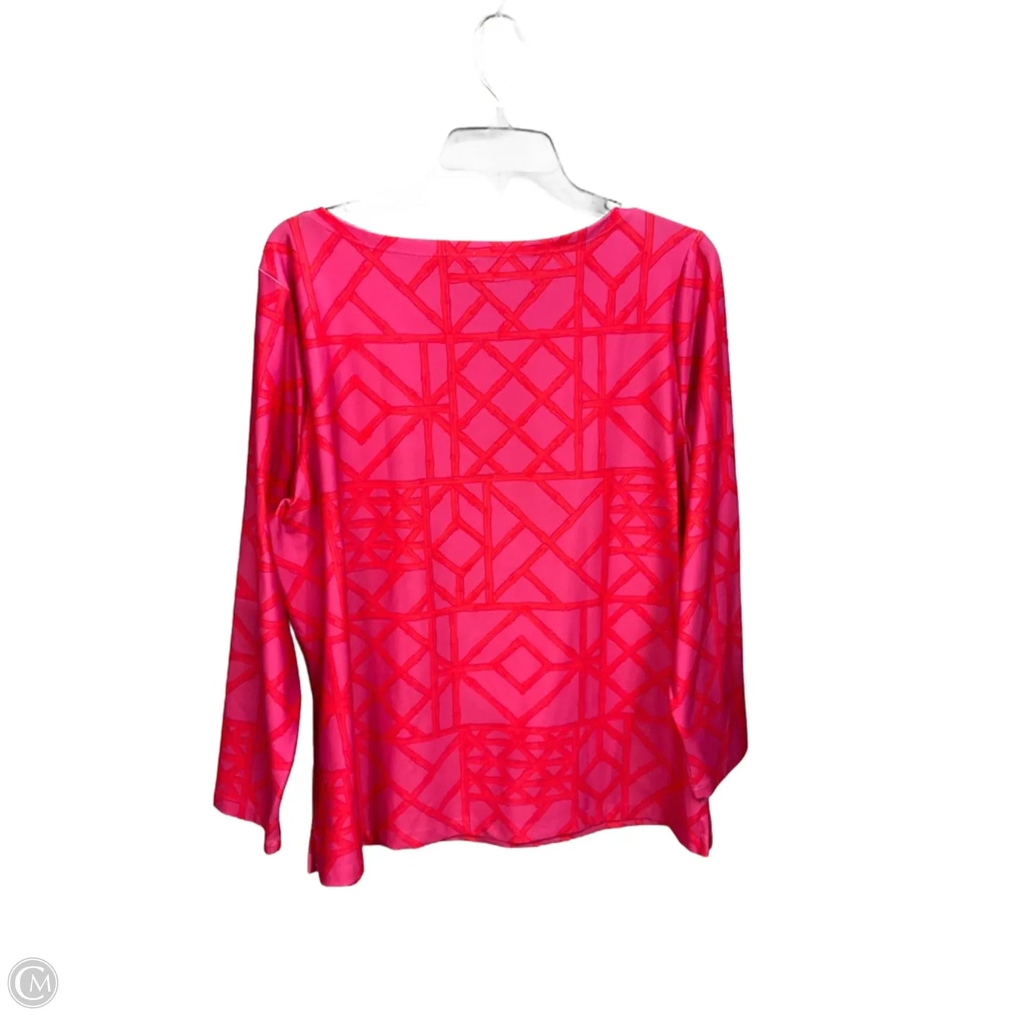 Top Long Sleeve By Vineyard Vines In Pink, Size: Xl