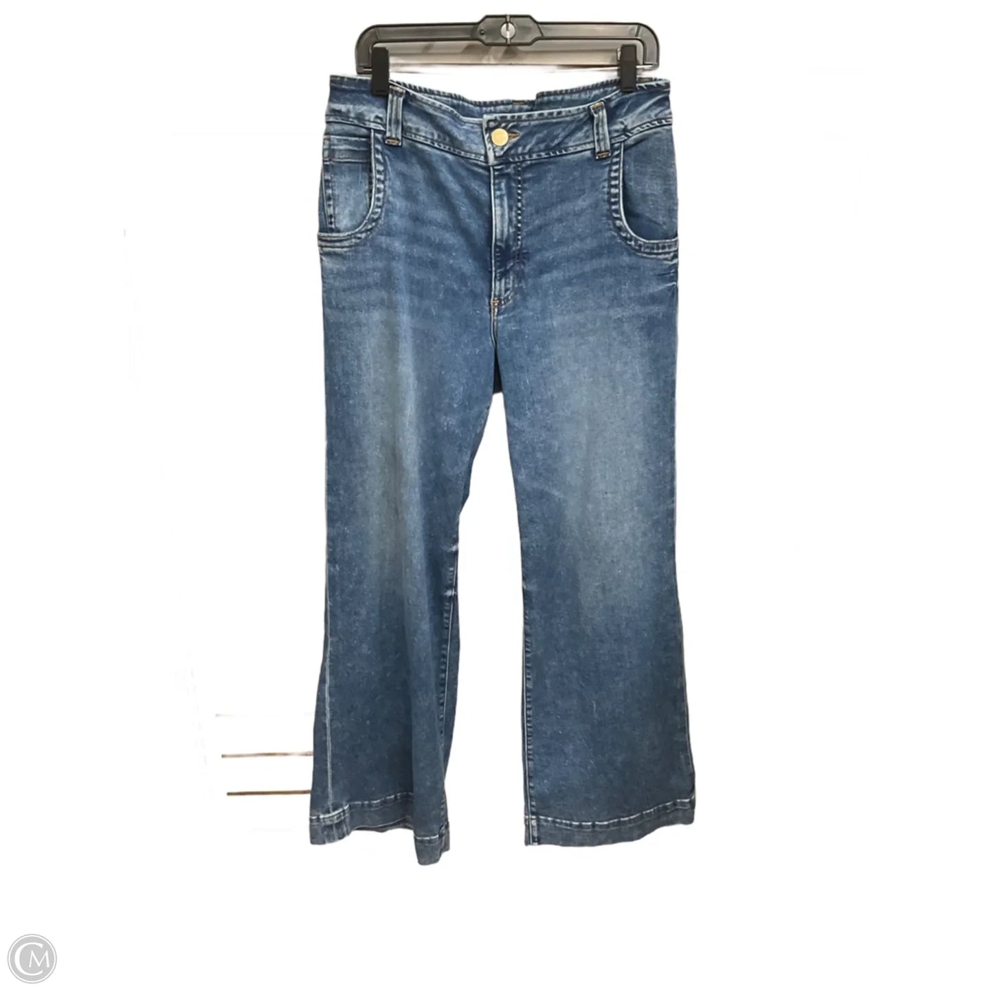 Jeans Wide Leg By Kut In Blue Denim, Size: 14