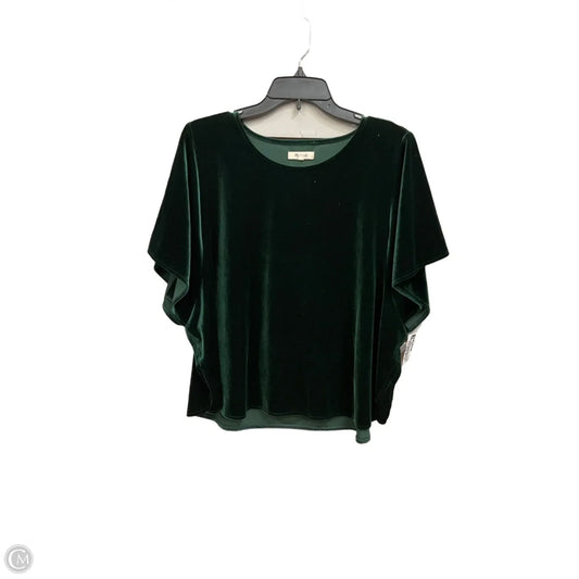 Top Short Sleeve By Madewell In Green, Size: 2x
