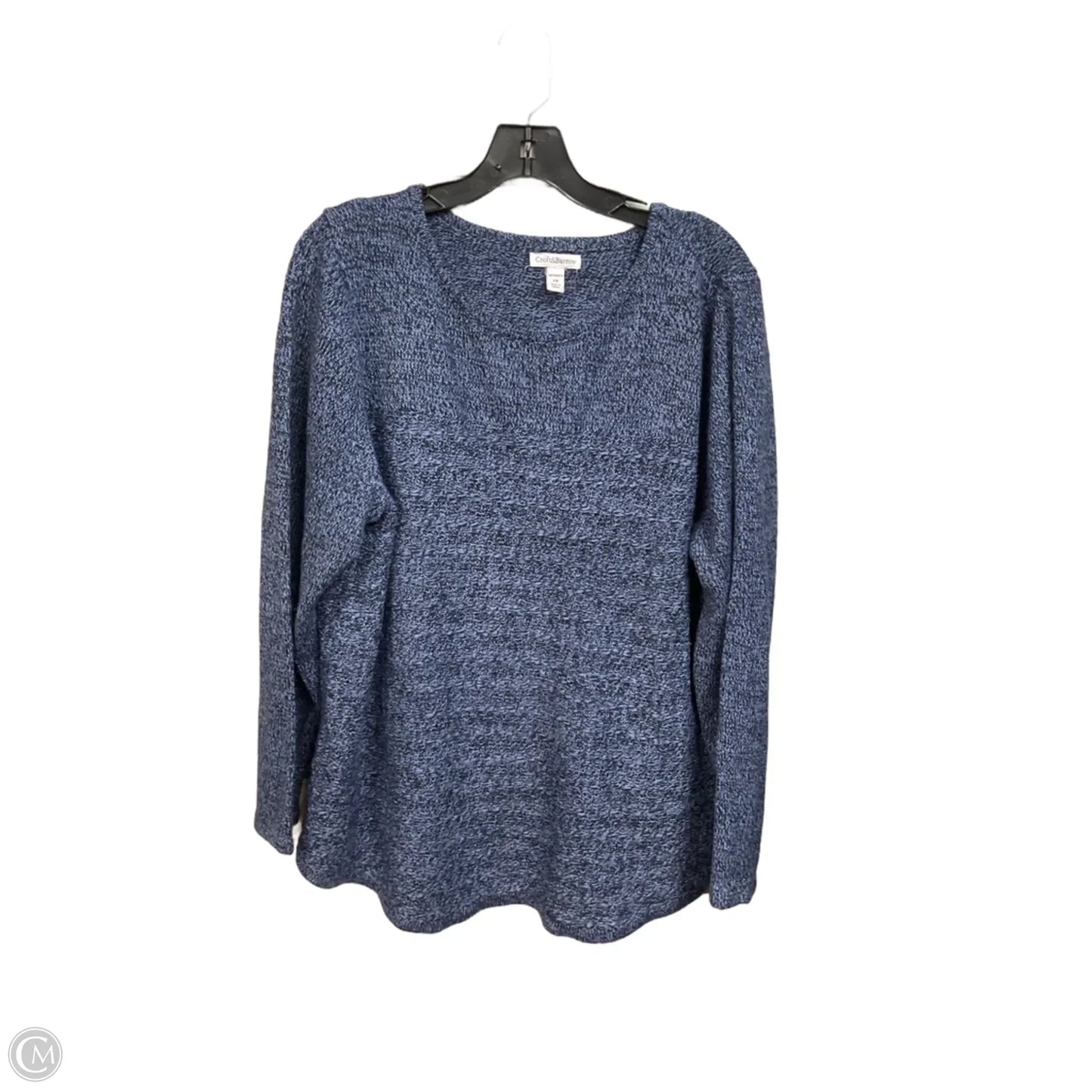 Sweater By Croft And Barrow In Blue, Size: 2x