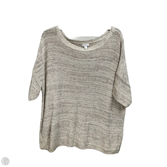Top Short Sleeve By Pure Jill In Beige, Size: L