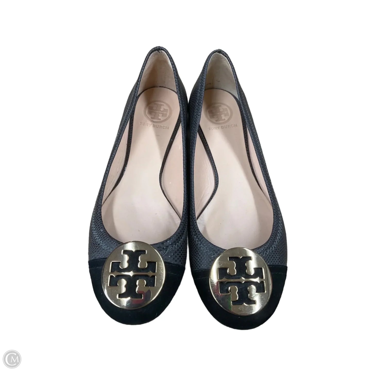 Shoes Designer By Tory Burch In Black & Grey, Size: 7.5