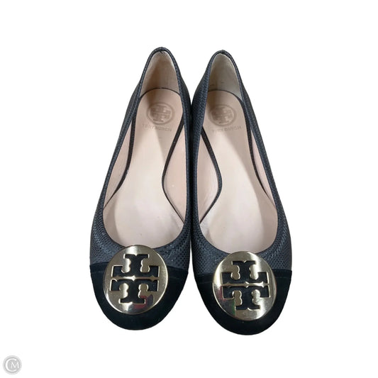 Shoes Designer By Tory Burch In Black & Grey, Size: 7.5