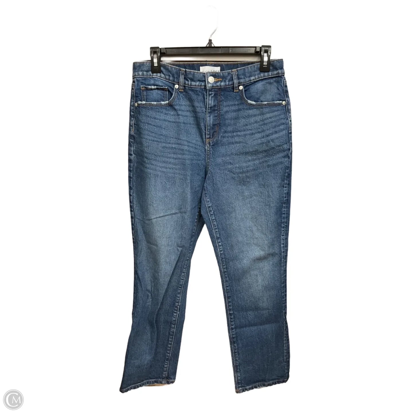 Jeans Straight By Loft In Blue Denim, Size: 6