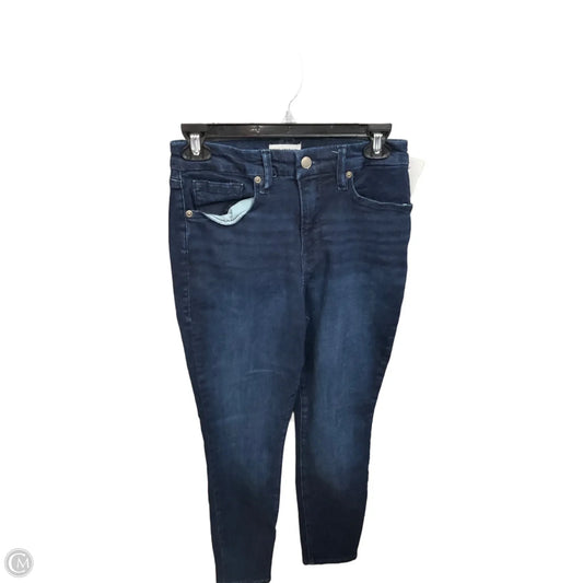 Jeans Skinny By Good American In Blue Denim, Size: 8