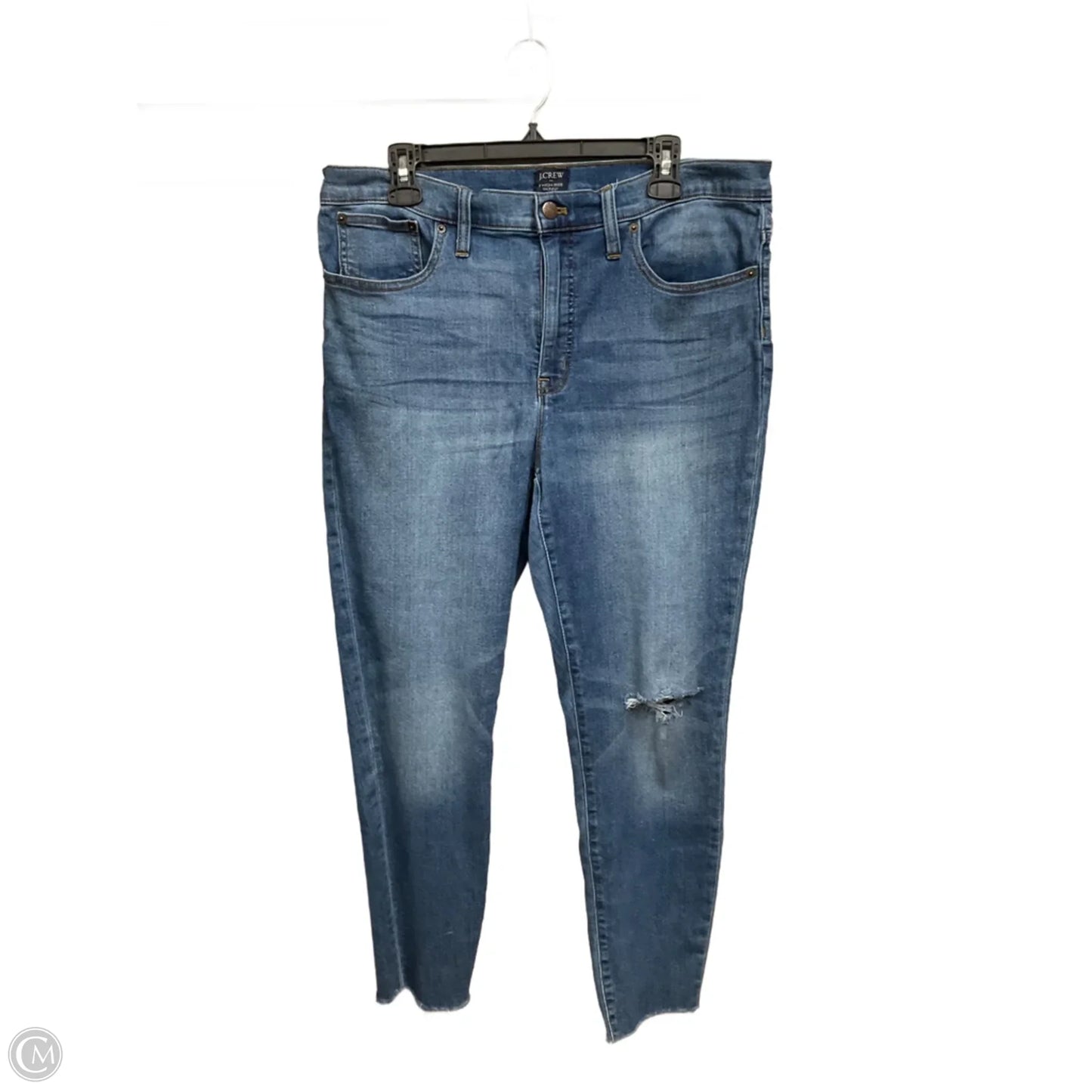 Jeans Skinny By J. Crew In Blue Denim, Size: 12