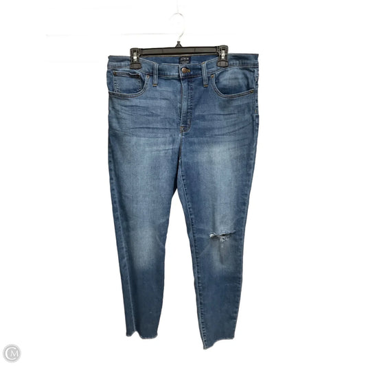 Jeans Skinny By J. Crew In Blue Denim, Size: 12