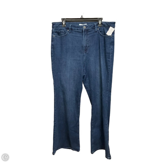 Jeans Flared By Lc Lauren Conrad In Blue Denim, Size: 16