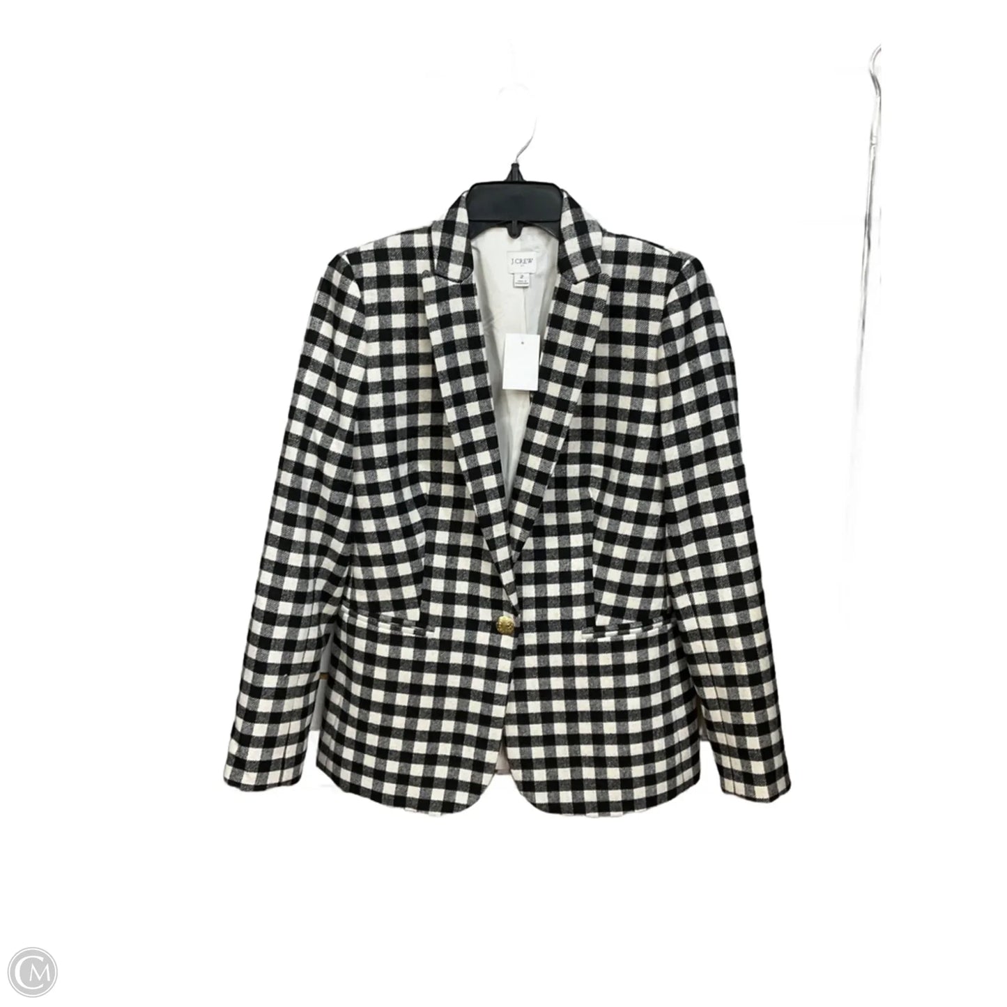 Blazer By J. Crew In Plaid Pattern, Size: Xs