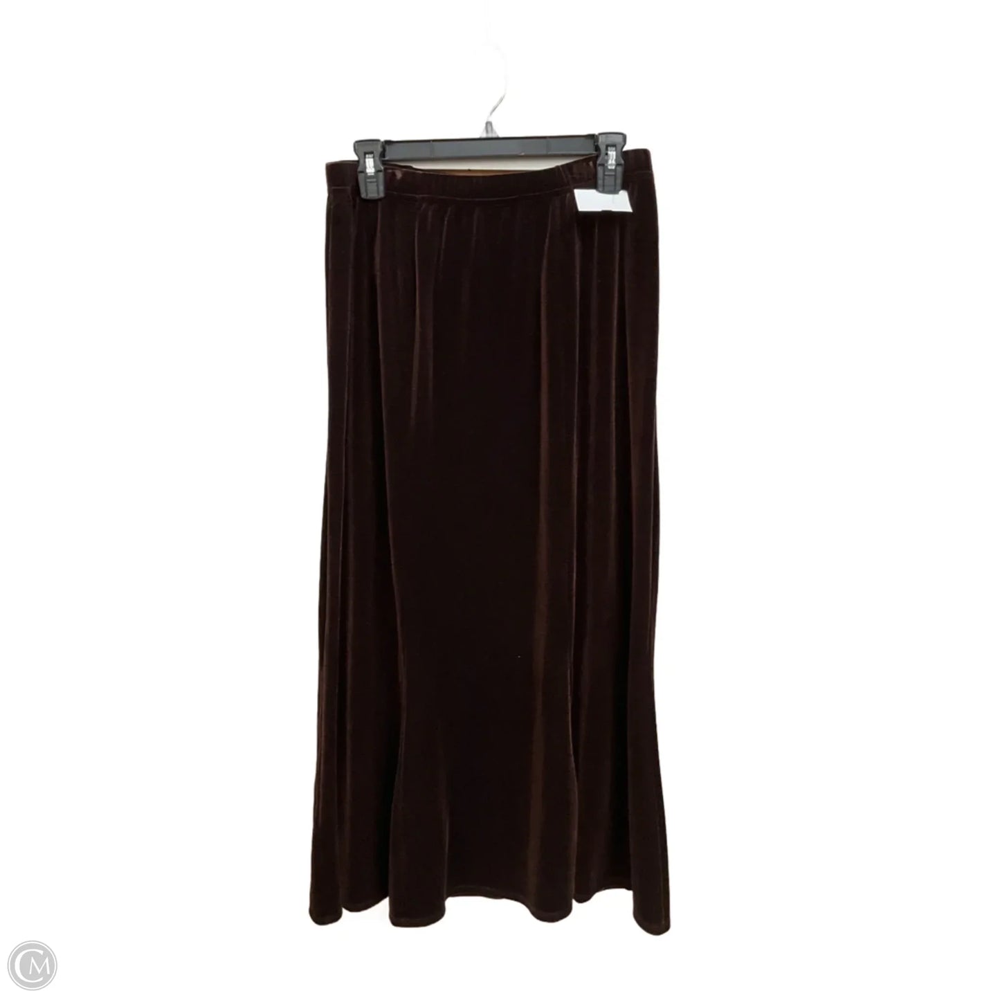 Skirt Maxi By Dialogue Qvc In Brown, Size: L