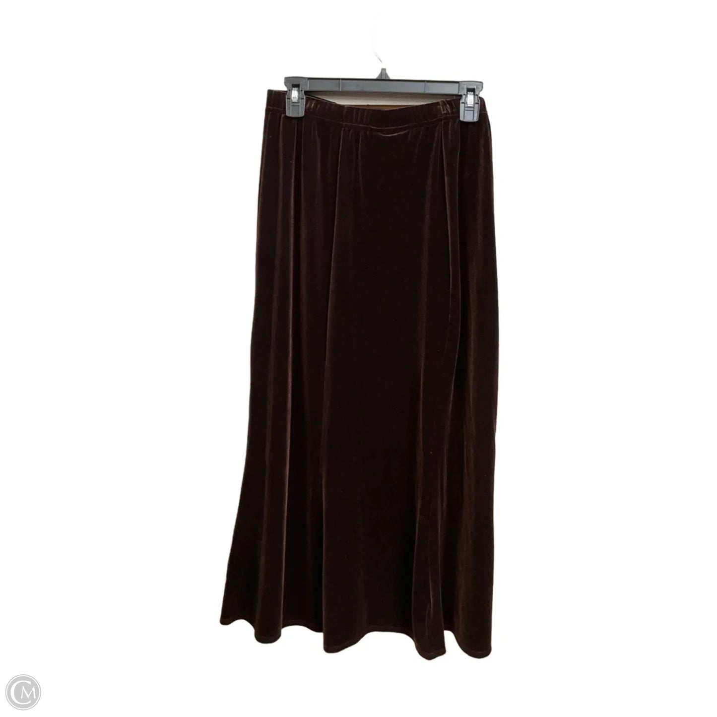 Skirt Maxi By Dialogue Qvc In Brown, Size: L