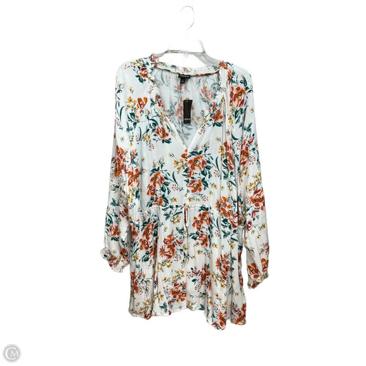 Blouse Long Sleeve By Torrid In Floral Print, Size: 4x