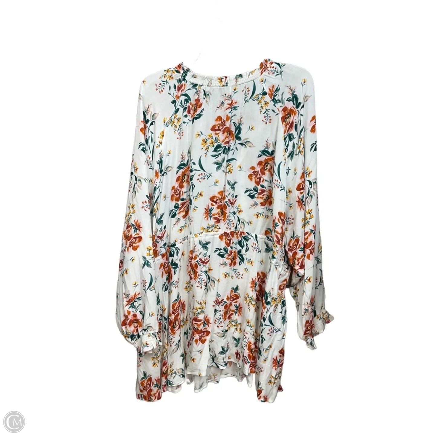 Blouse Long Sleeve By Torrid In Floral Print, Size: 4x