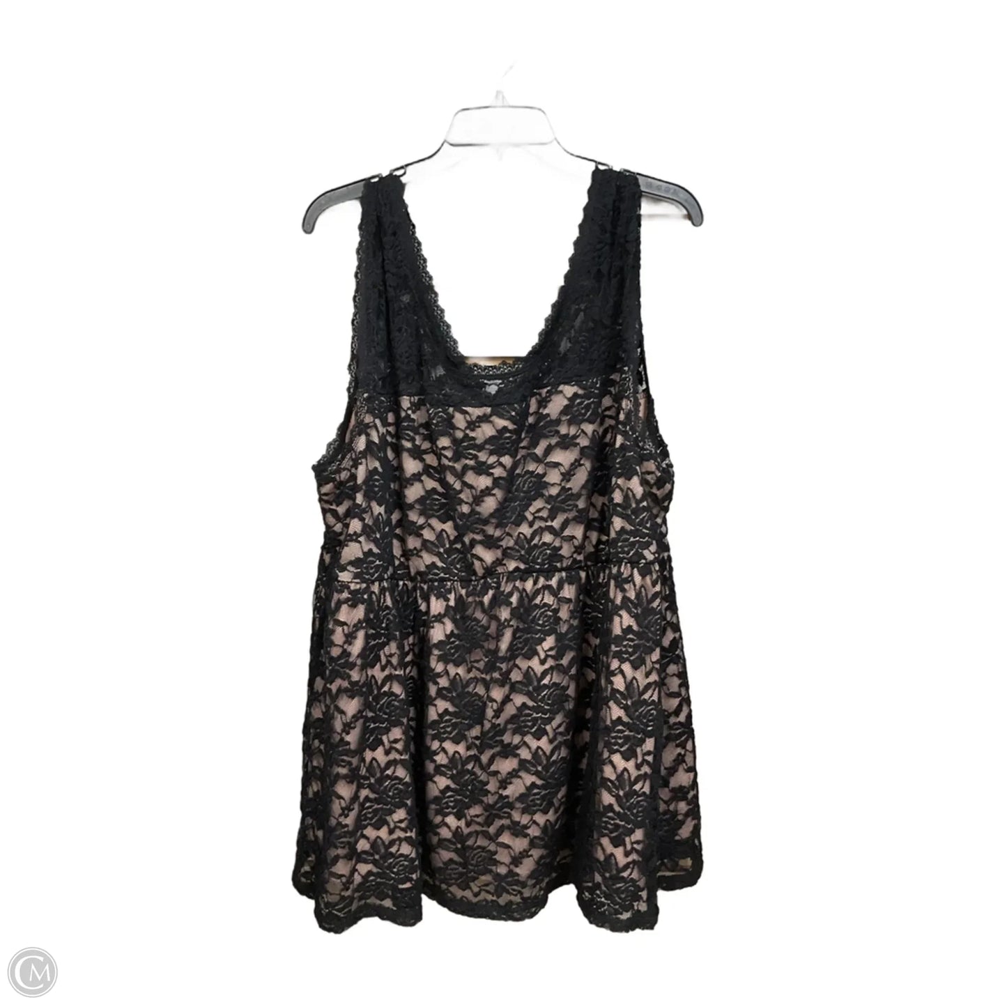 Top Sleeveless By Torrid In Black, Size: 4x