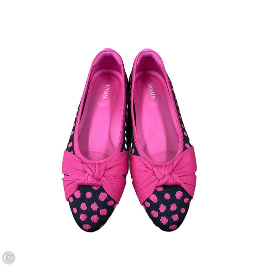 Shoes Flats By Vivaia In Polkadot Pattern, Size: 8.5