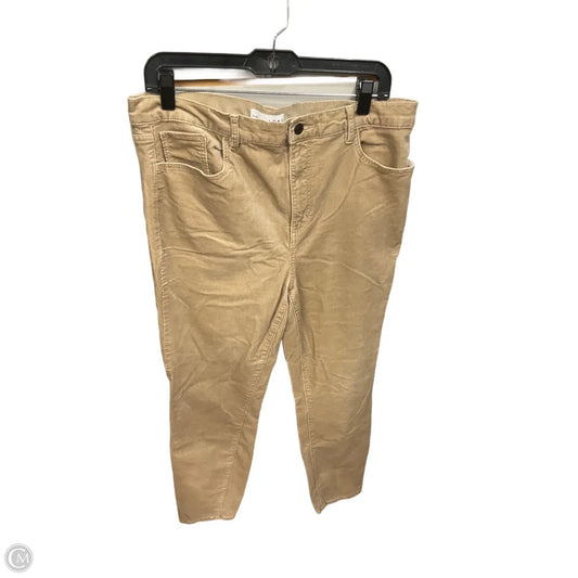 Pants Corduroy By Loft In Tan, Size: 14