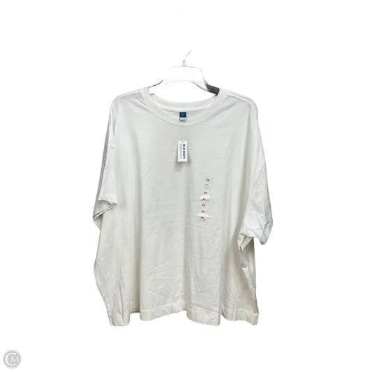 Top Short Sleeve Basic By Old Navy In White, Size: 3x