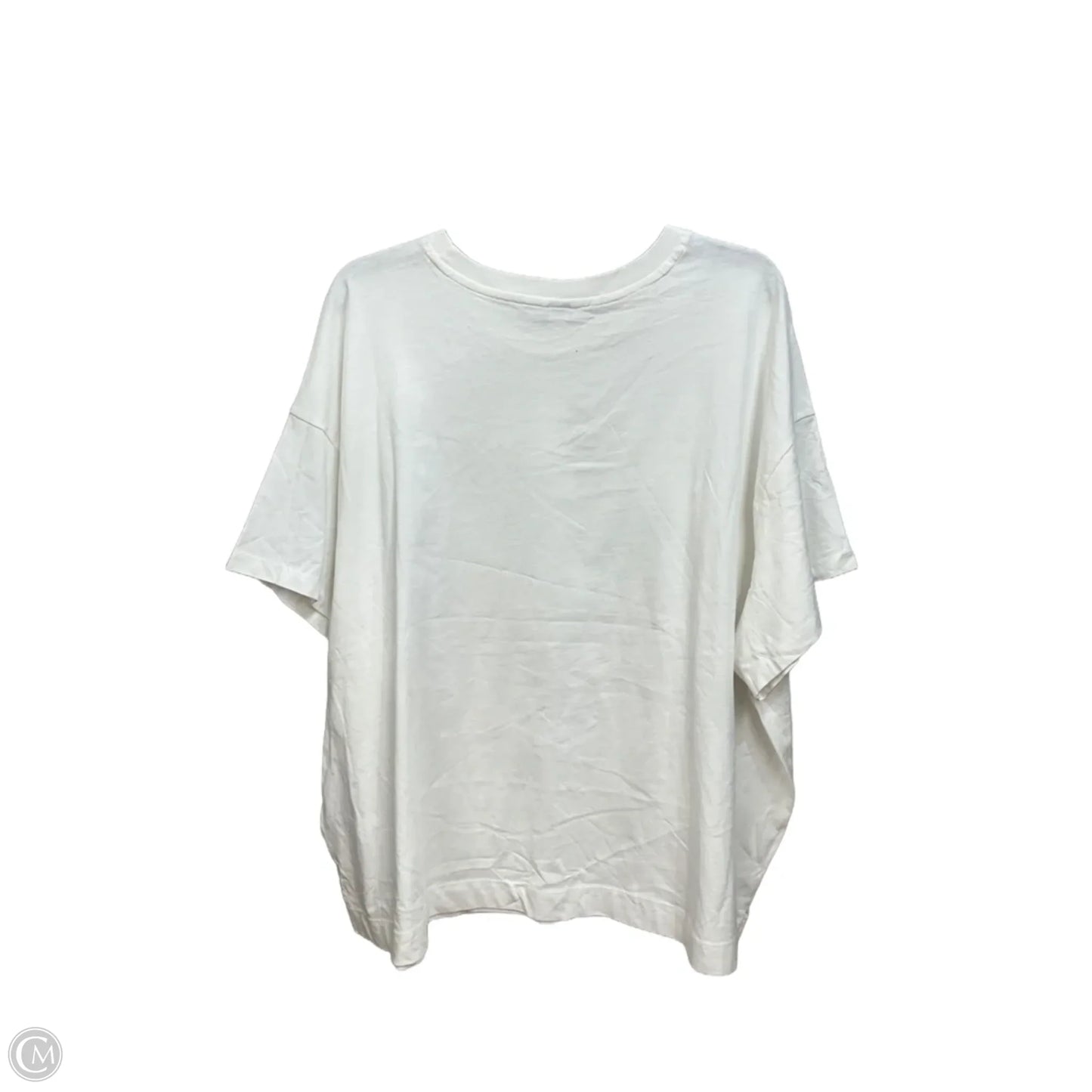 Top Short Sleeve Basic By Old Navy In White, Size: 3x