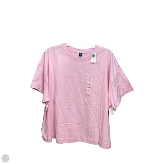 Top Short Sleeve Basic By Old Navy In Pink, Size: 2x