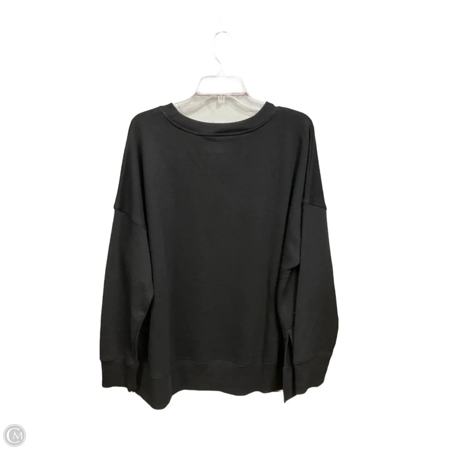 Top Long Sleeve Basic By Time And Tru In Black, Size: Xxl