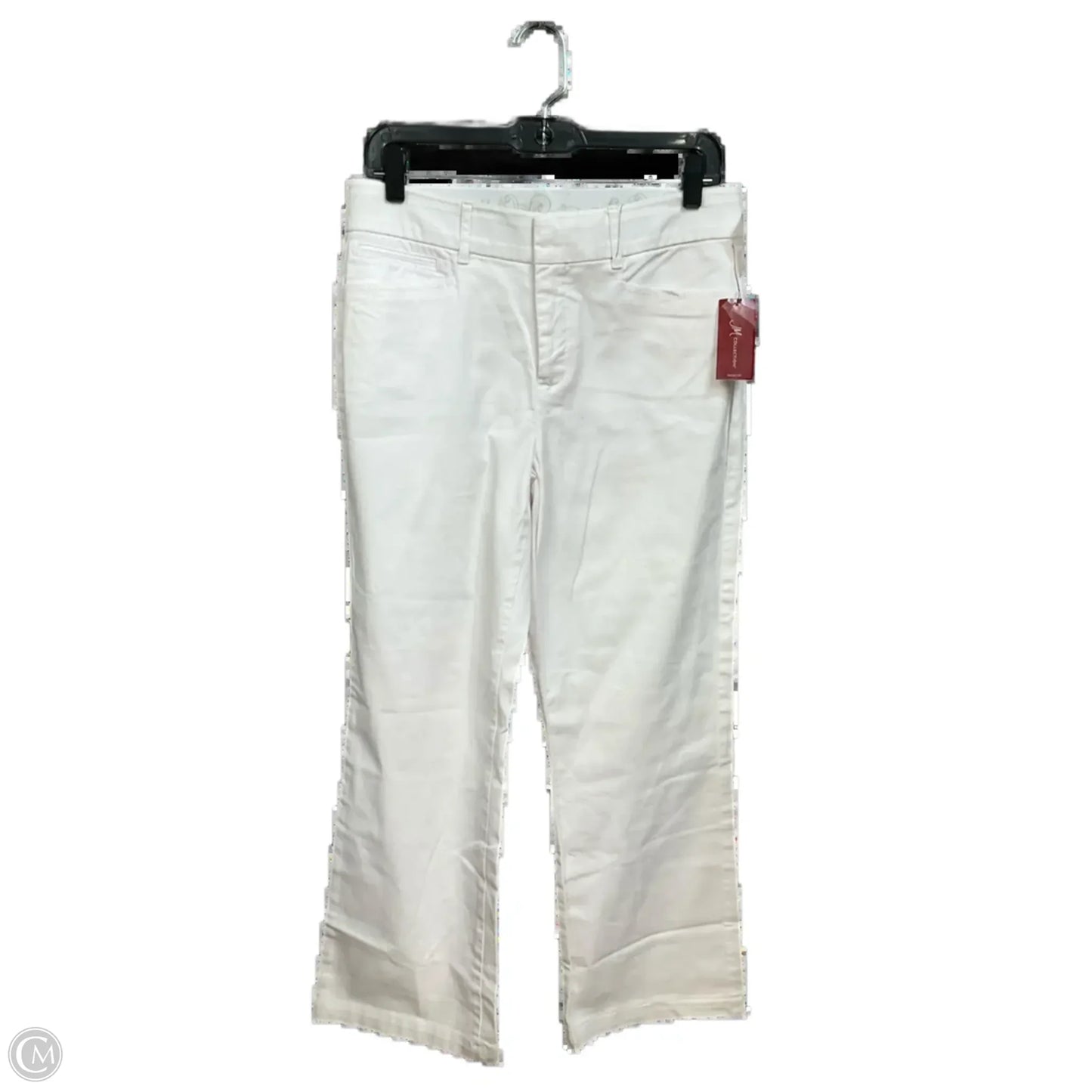 Jeans Straight By Jm Collections In White, Size: 8p