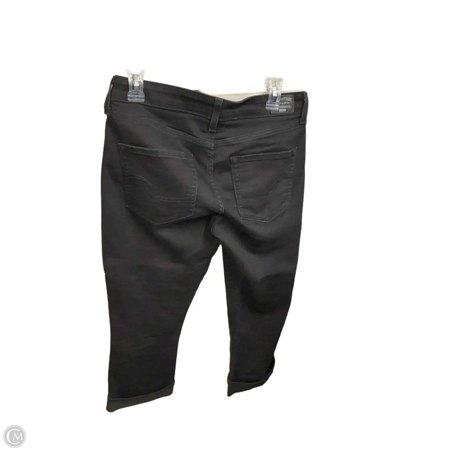 Pants Cropped By Levis Signature In Black, Size: 8