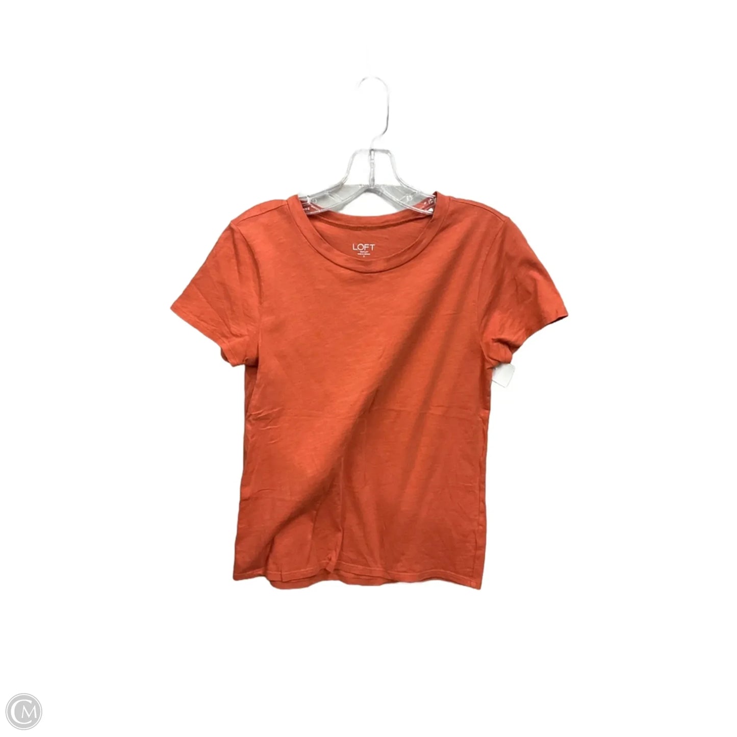 Top Short Sleeve Basic By Loft In Orange, Size: S