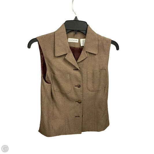 Vest Other By Ann Taylor In Tan, Size: Xs