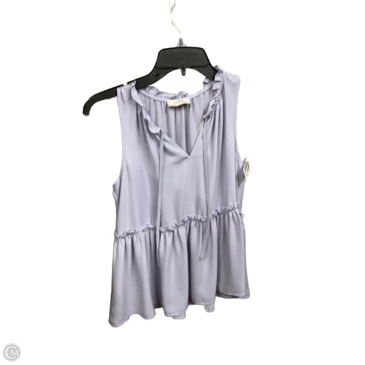 Blouse Sleeveless By Loft In Purple, Size: Xxs