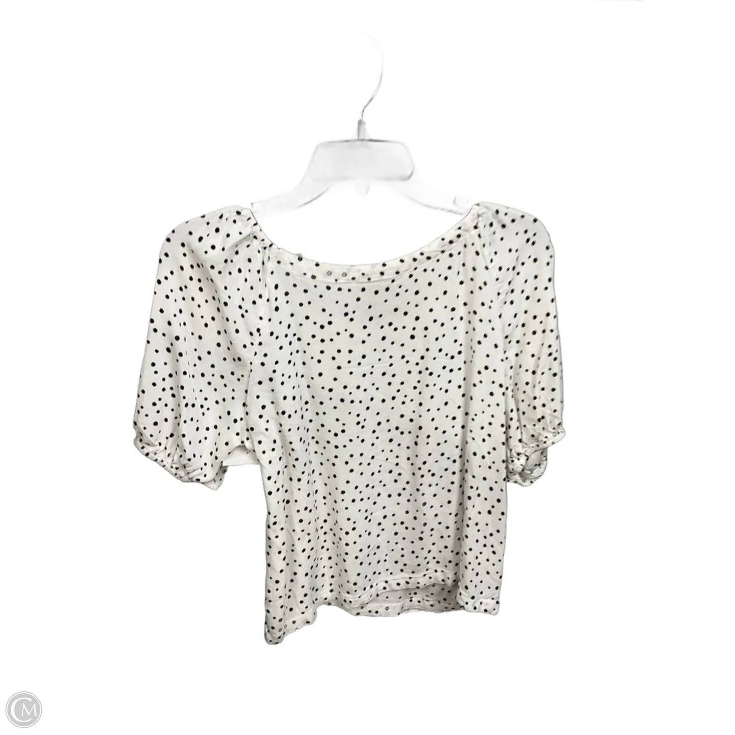 Top Short Sleeve By Loft In Polkadot Pattern, Size: S