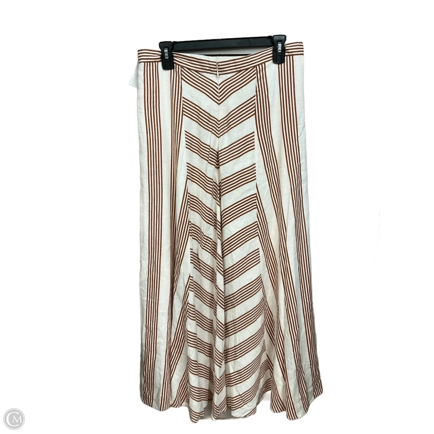 Skirt Maxi By Loft In Striped Pattern, Size: 10